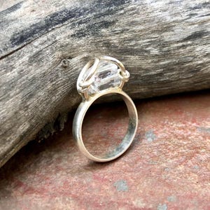danburite ring, danburite crystal, 925 ring, danburite crystal ring, danburite silver ring, danburite ring silver, danburite, silver ring