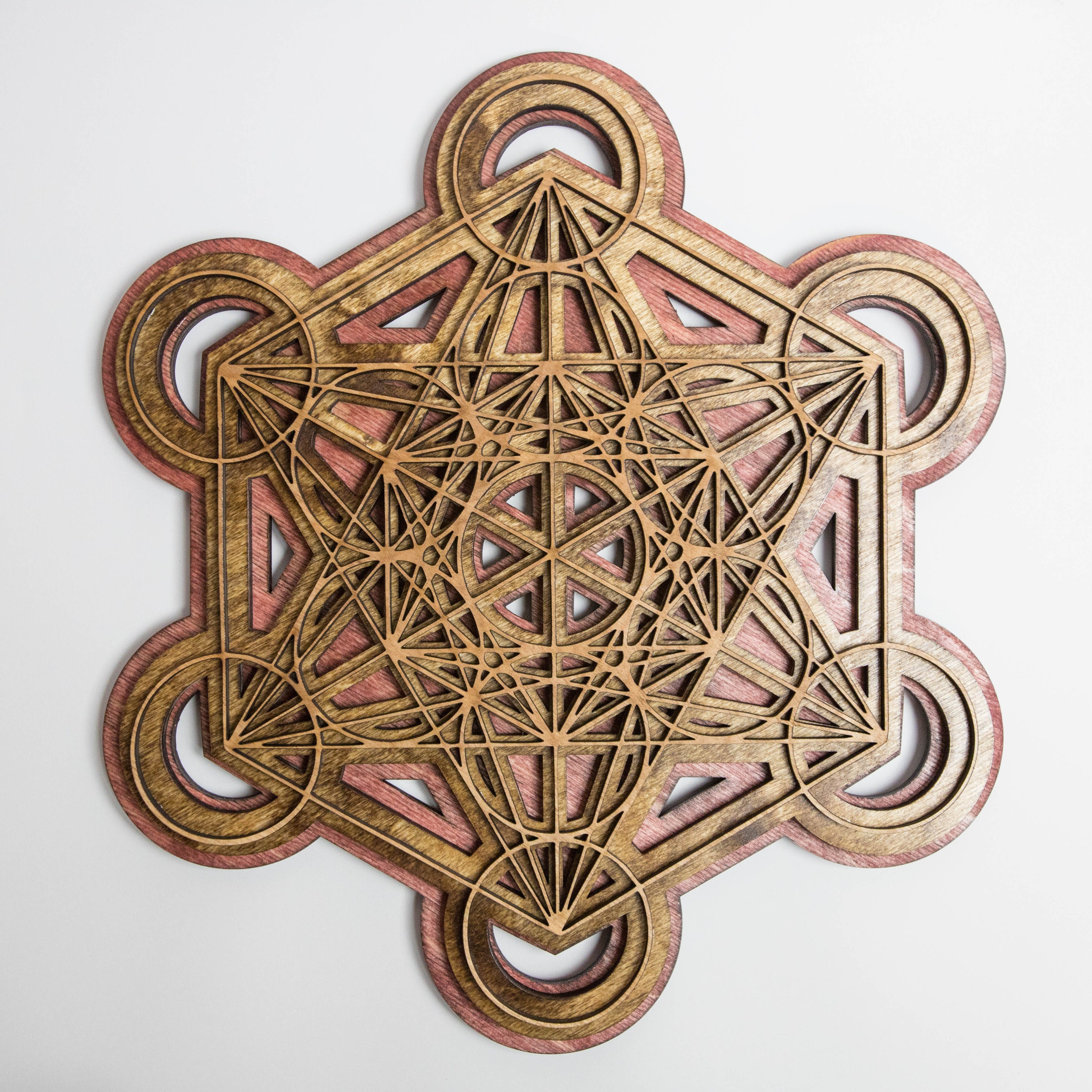 Wall Art - 3D Metatron Cube - Sacred Geometry - Laser Cut - Etsy