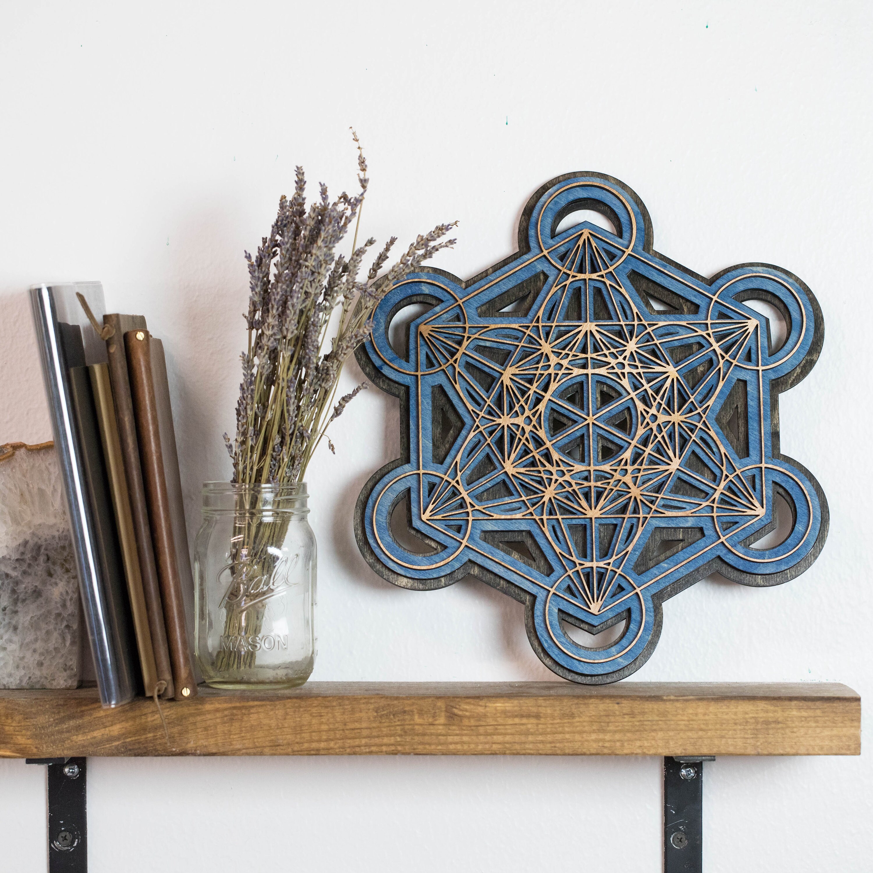 Wall Art - 3D Metatron Cube - Sacred Geometry - Laser Cut - Etsy