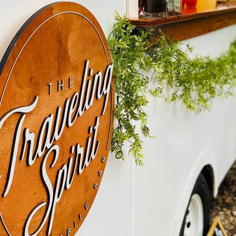 Custom Logo Sign Laser Cut 3D Wood Etsy