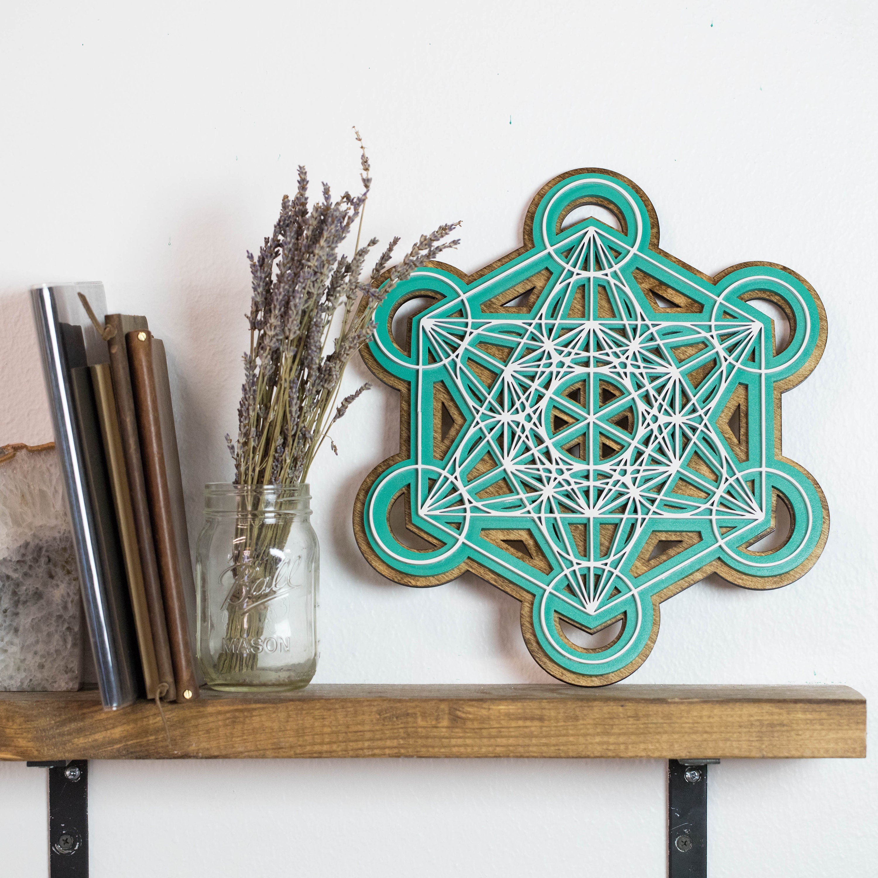 Wall Art - 3D Metatron Cube - Sacred Geometry - Laser Cut - Etsy