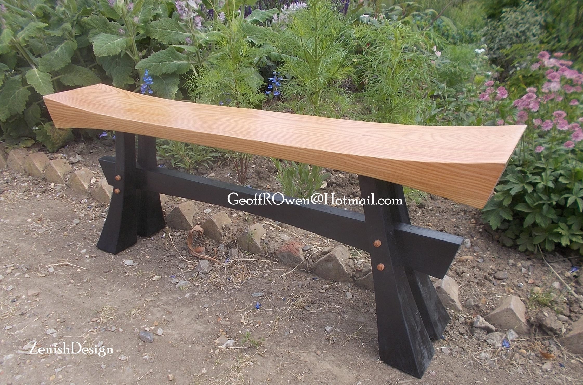 Japanese Zen Bench Stool In Douglas Fir 50