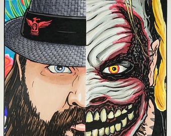 Bray/Fiend Split Portrait - 11x17 Fine Art Print