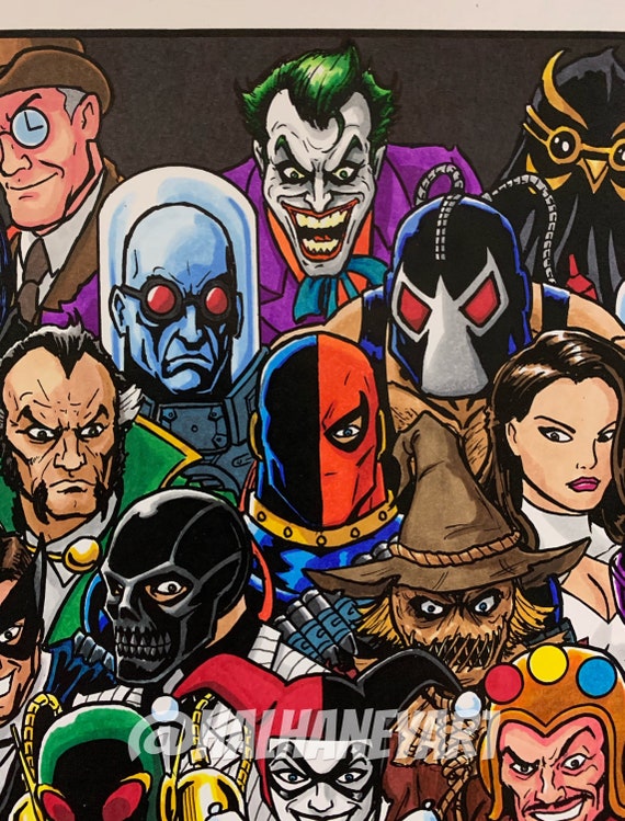 Batman Rogues Gallery 11x17 Fine Art Print 