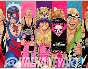 Owen Hart 7 Panel - 11x17 Fine Art Print - Etsy