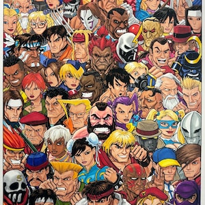 Street Fighter jaren 90-11 x 17 Fine Art-print