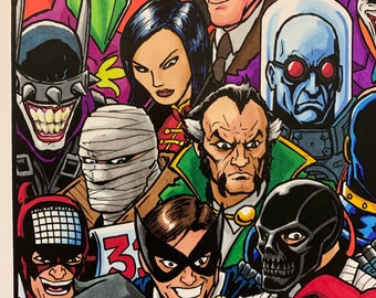 Batman Rogues Gallery 11x17 Fine Art Print -  Portugal