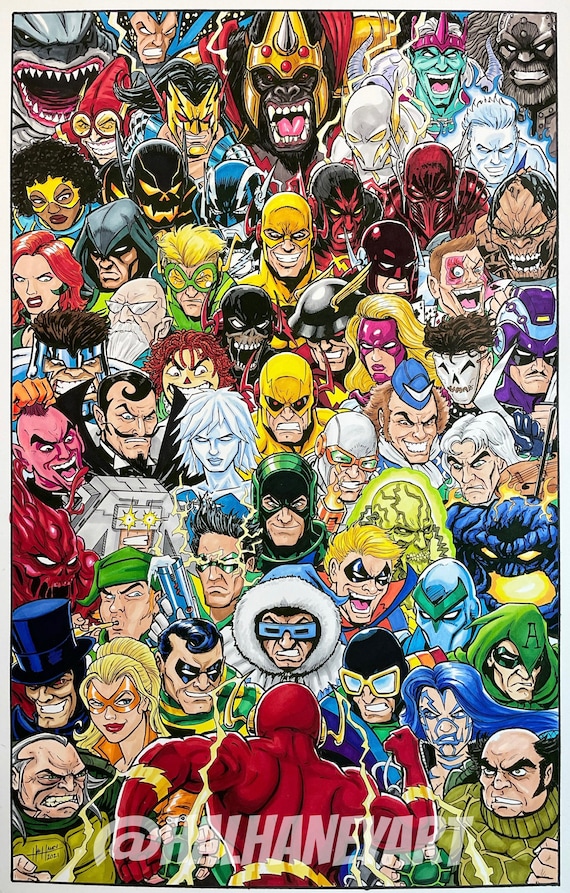 Flash Rogues Gallery 11x17 Fine Art Print 