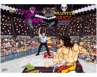 Eddie vs Rey Havoc 97 - 11x17 Fine Art Print