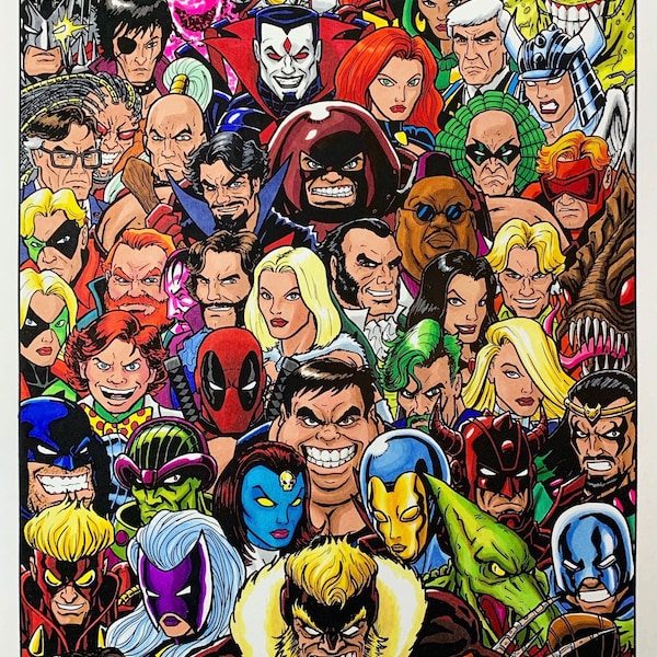 X-Men Rogues Gallery - Impresión artística de 11x17