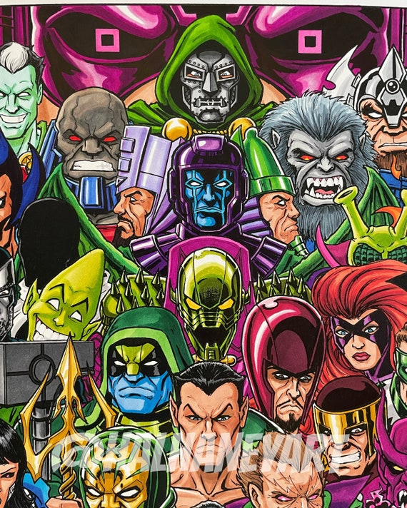 Batman Rogues Gallery 11x17 Fine Art Print 