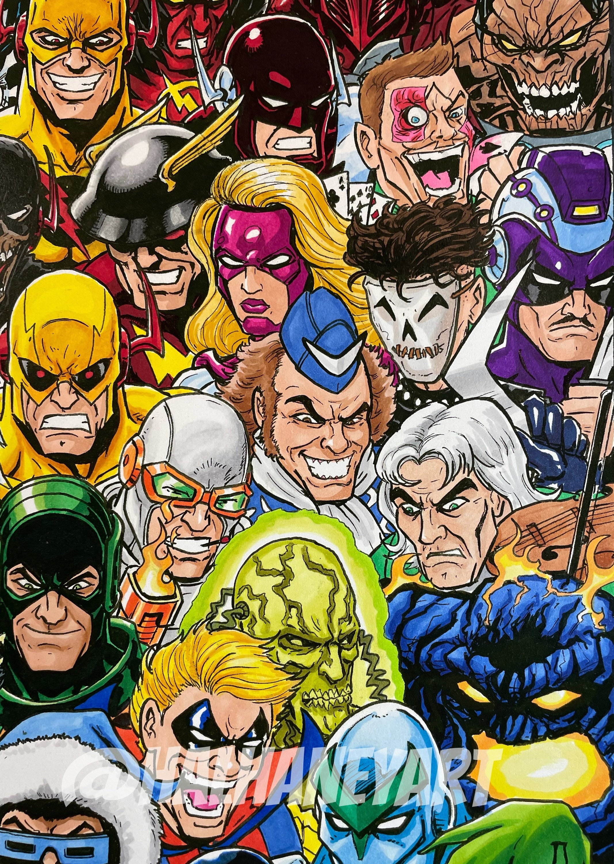 Flash Rogues Gallery 11x17 Fine Art Print 