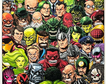 Batman Rogues Gallery 11x17 Fine Art Print -  Portugal