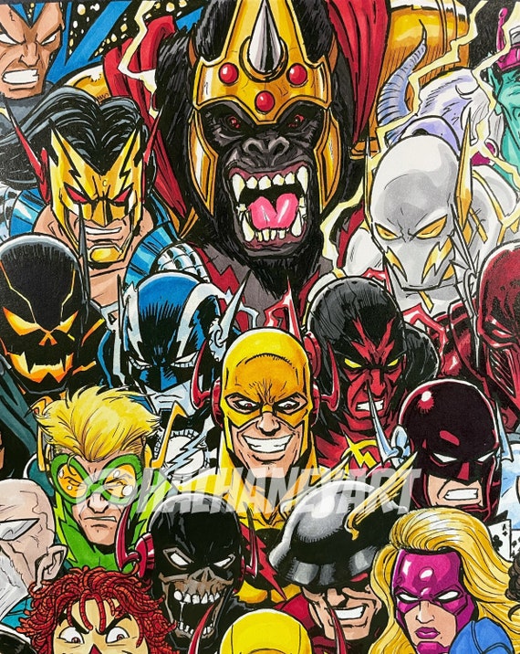 X-men Rogues Gallery 11x17 Fine Art Print 