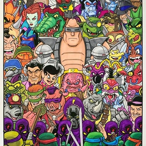 TMNT Rogues Gallery - 11x17 Fine Art Print