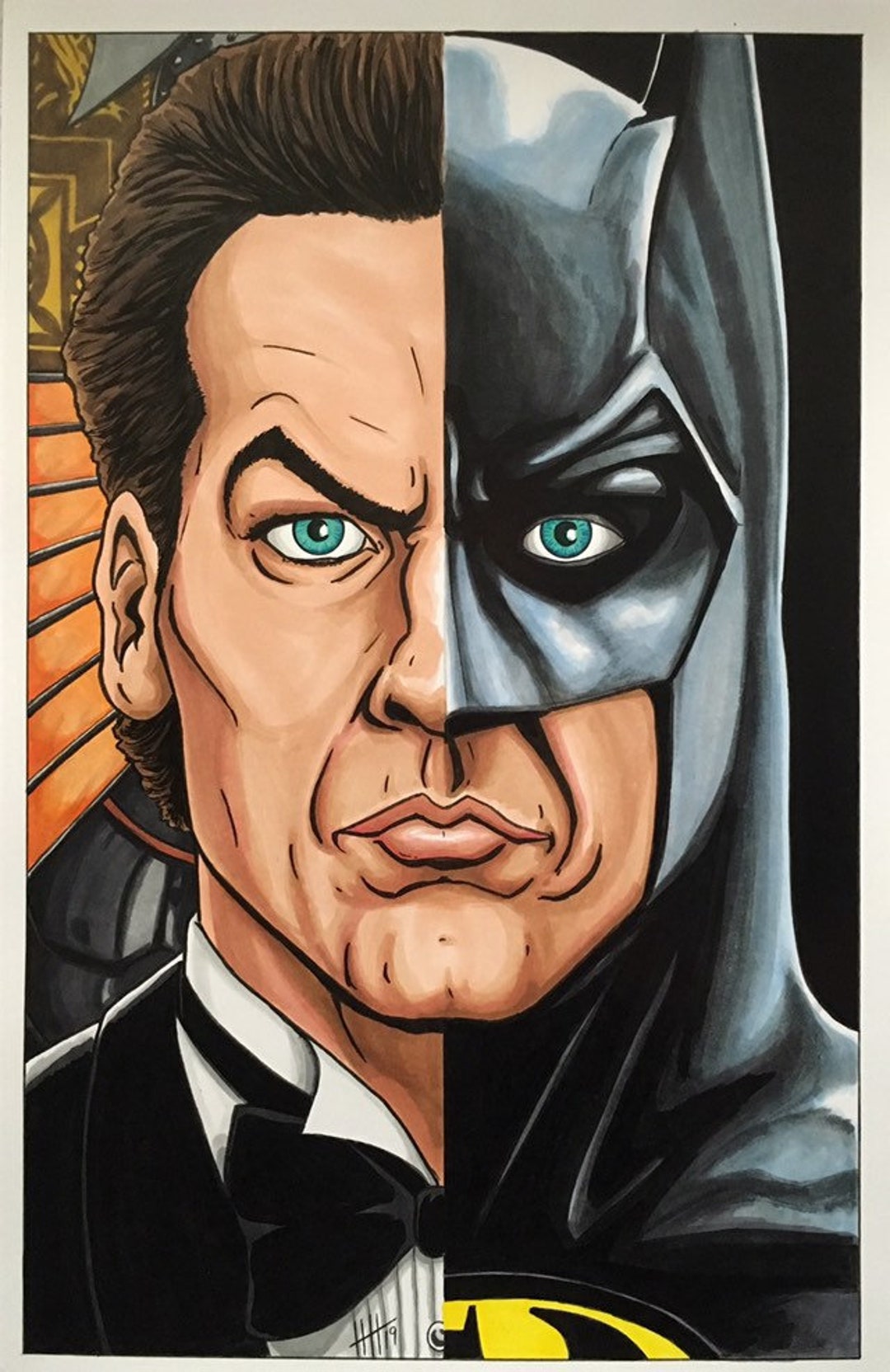 Bruce Wayne/batman '89 Transformation 11x17 Fine Art - Etsy