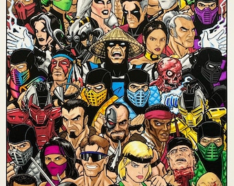 Mortal Kombat '90s - 11x17 Fine Art Print