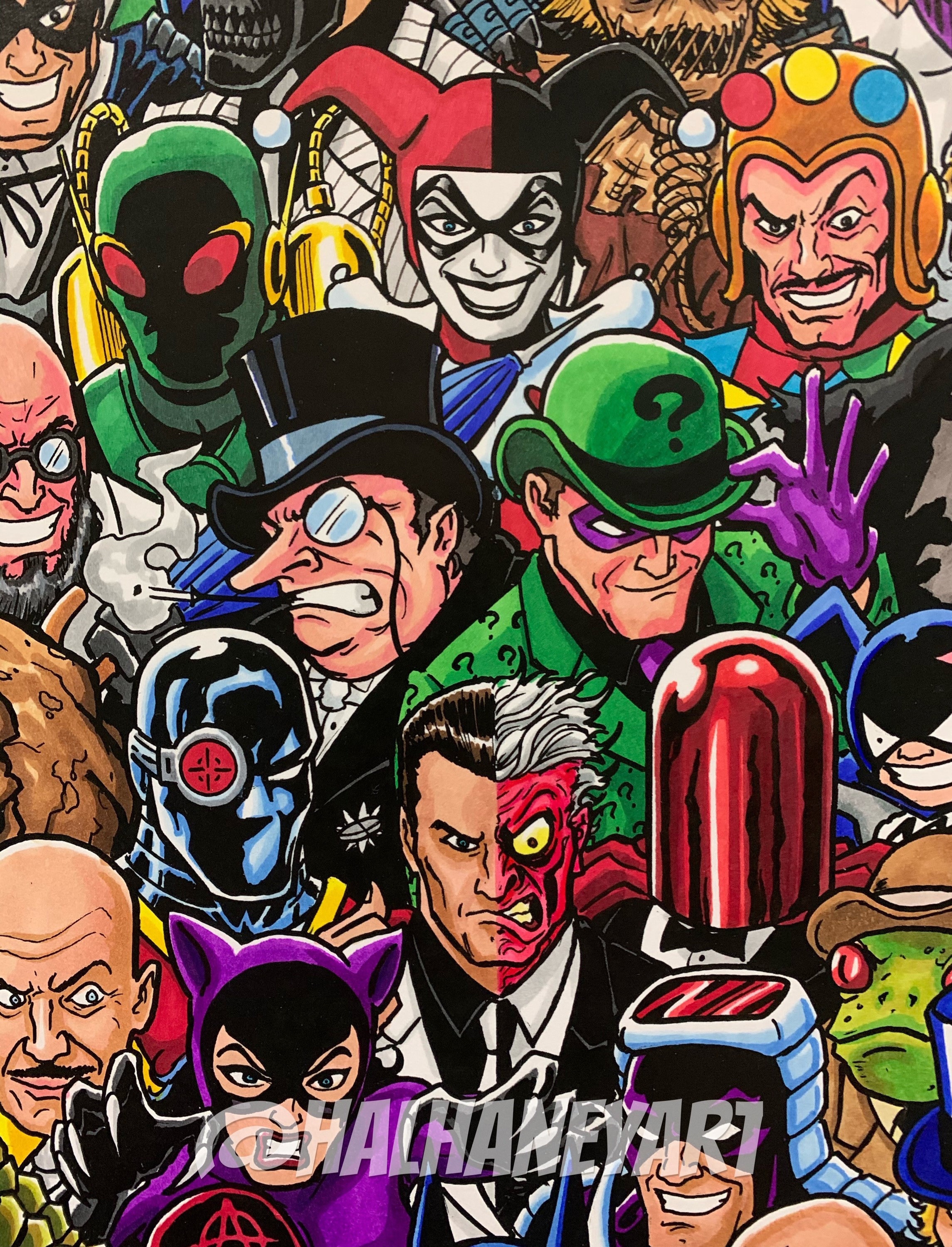 Batman Rogues Gallery 11x17 Fine Art Print - Etsy