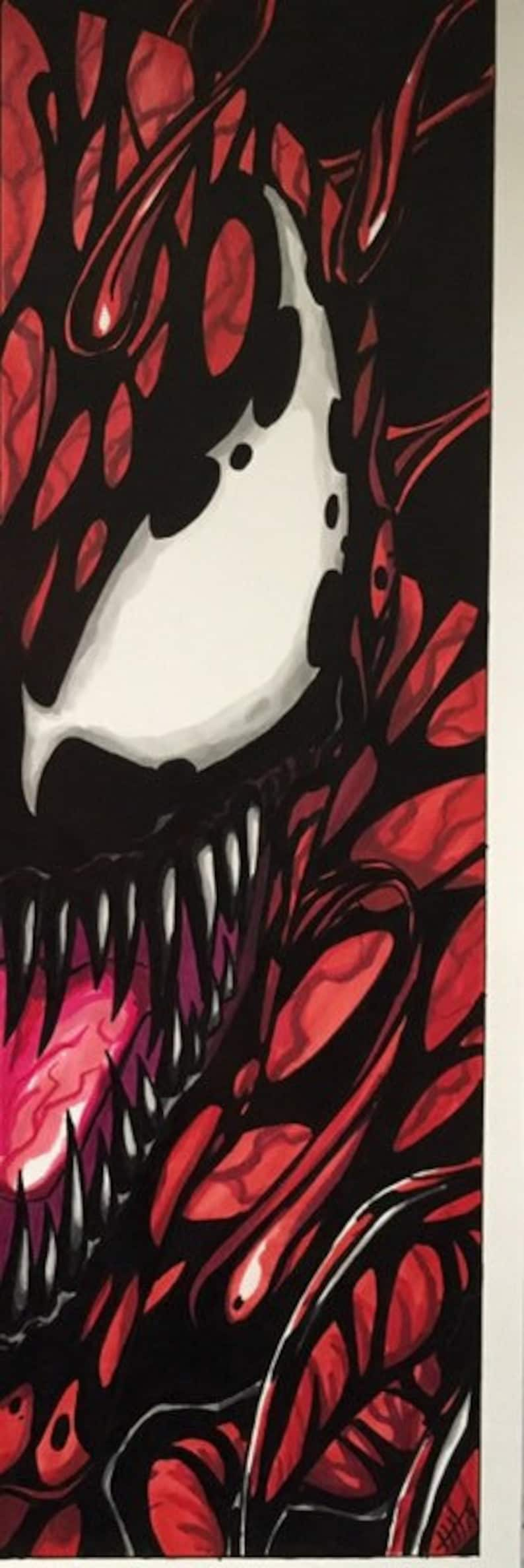 Venom/Carnage Split Portrait 11x17 Fine Art Print image 3