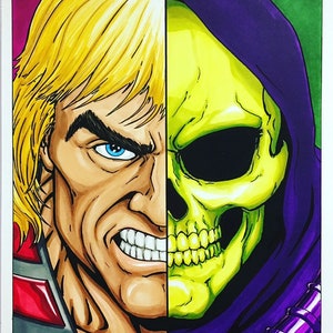 He-Man/Skeletor - 11x17 Fine Art Print