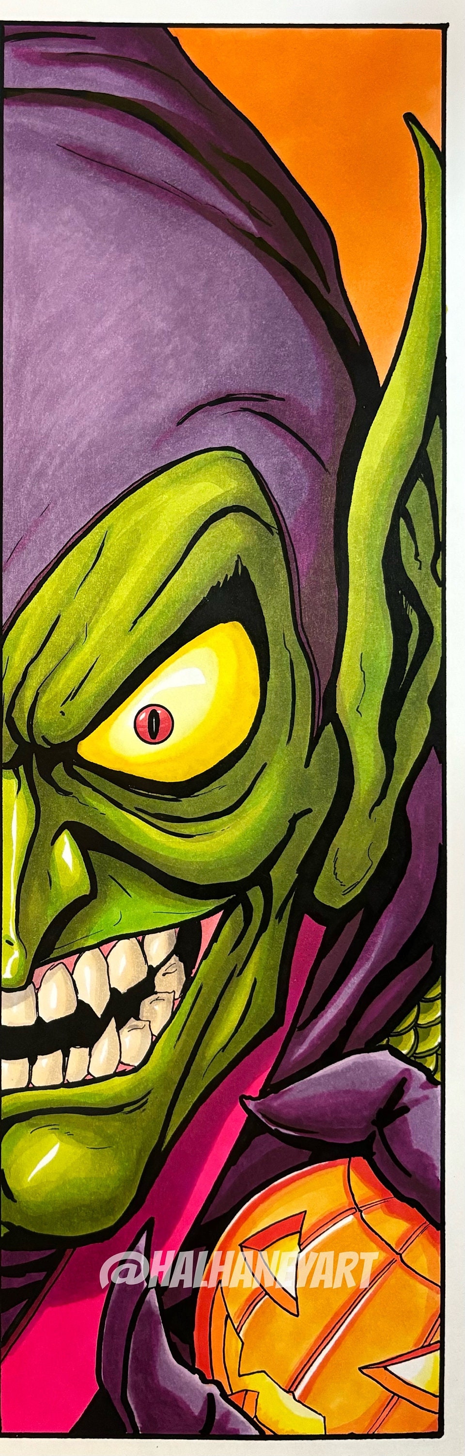 Spider-man/green Goblin Split Portrait - 11x17 Fine Art Print - Etsy