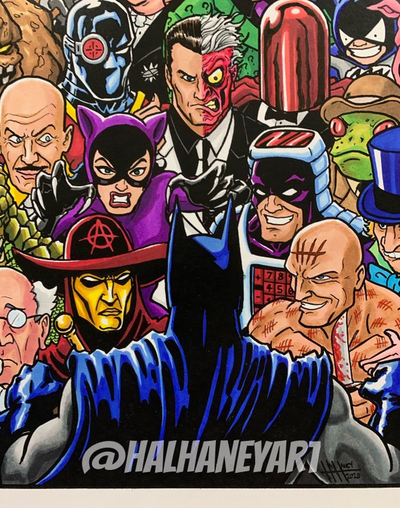 Batman Rogues Gallery 11x17 Fine Art Print - Etsy