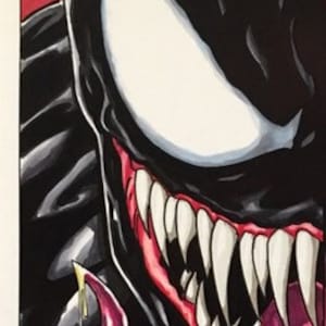 Venom/Carnage Split Portrait 11x17 Fine Art Print image 2