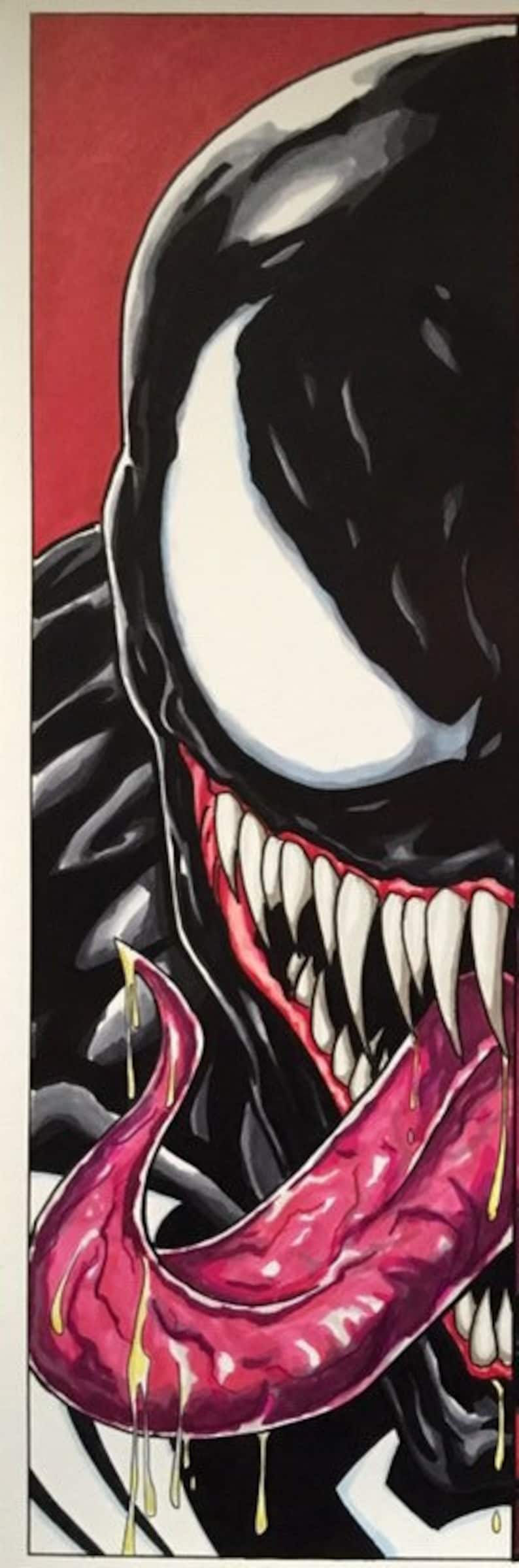 Venom/Carnage Split Portrait 11x17 Fine Art Print image 2