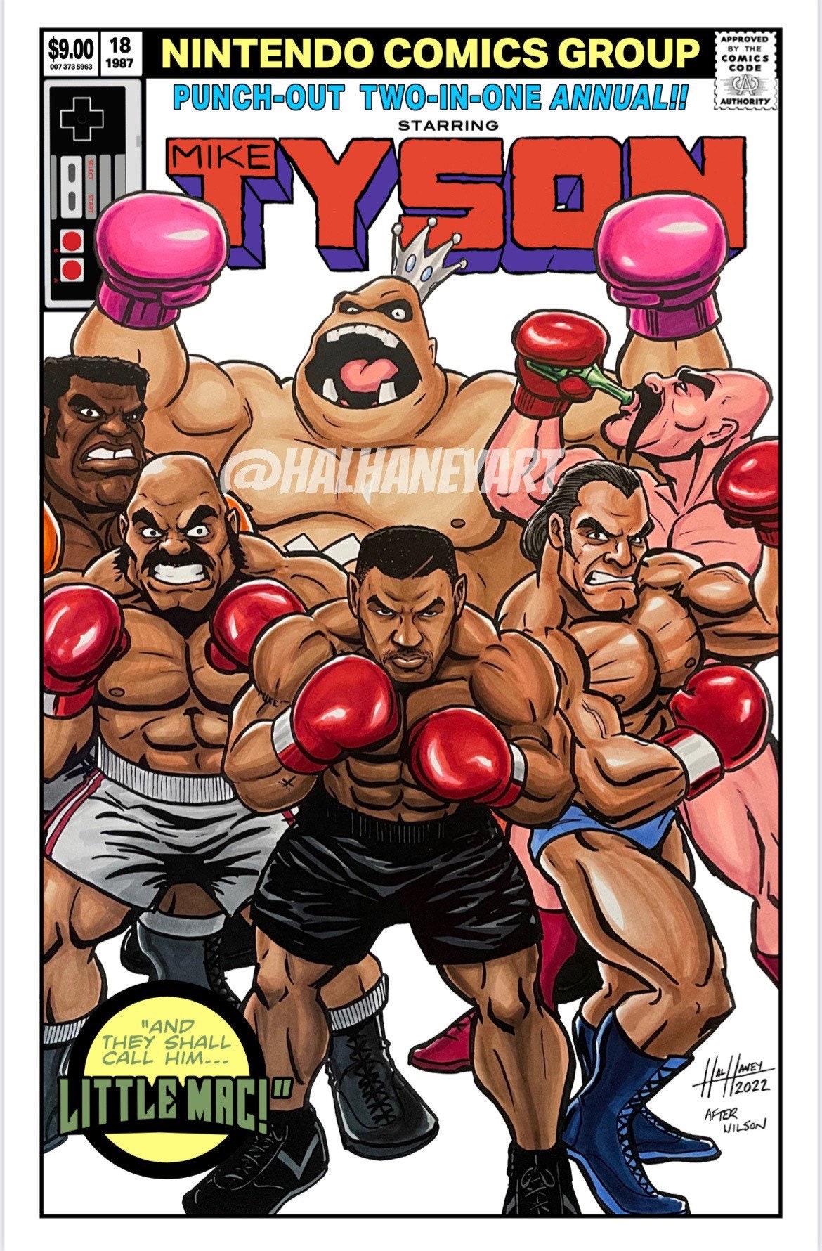 Tyson Punch-out Comic Cover 11x17 Fine Art Print photo
