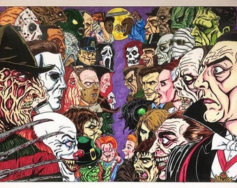 Modern Horror vs Classic Horror - 11x17 Fine Art Prints