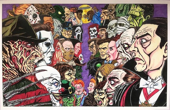 Modern Horror vs Classic Horror 11x17 Fine Art Prints | Etsy