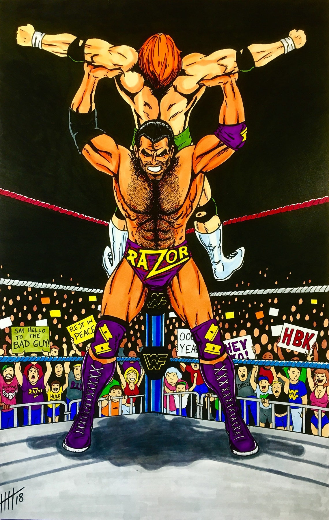 Razor Ramon Razor's Edge 11x17 fine art print Etsy