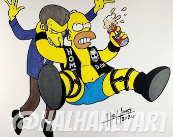 Stone Cold Homer Simpson - 11x17 Fine Art Print