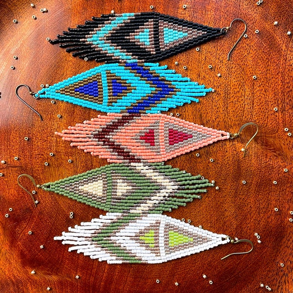Delica Bead Earrings - Etsy