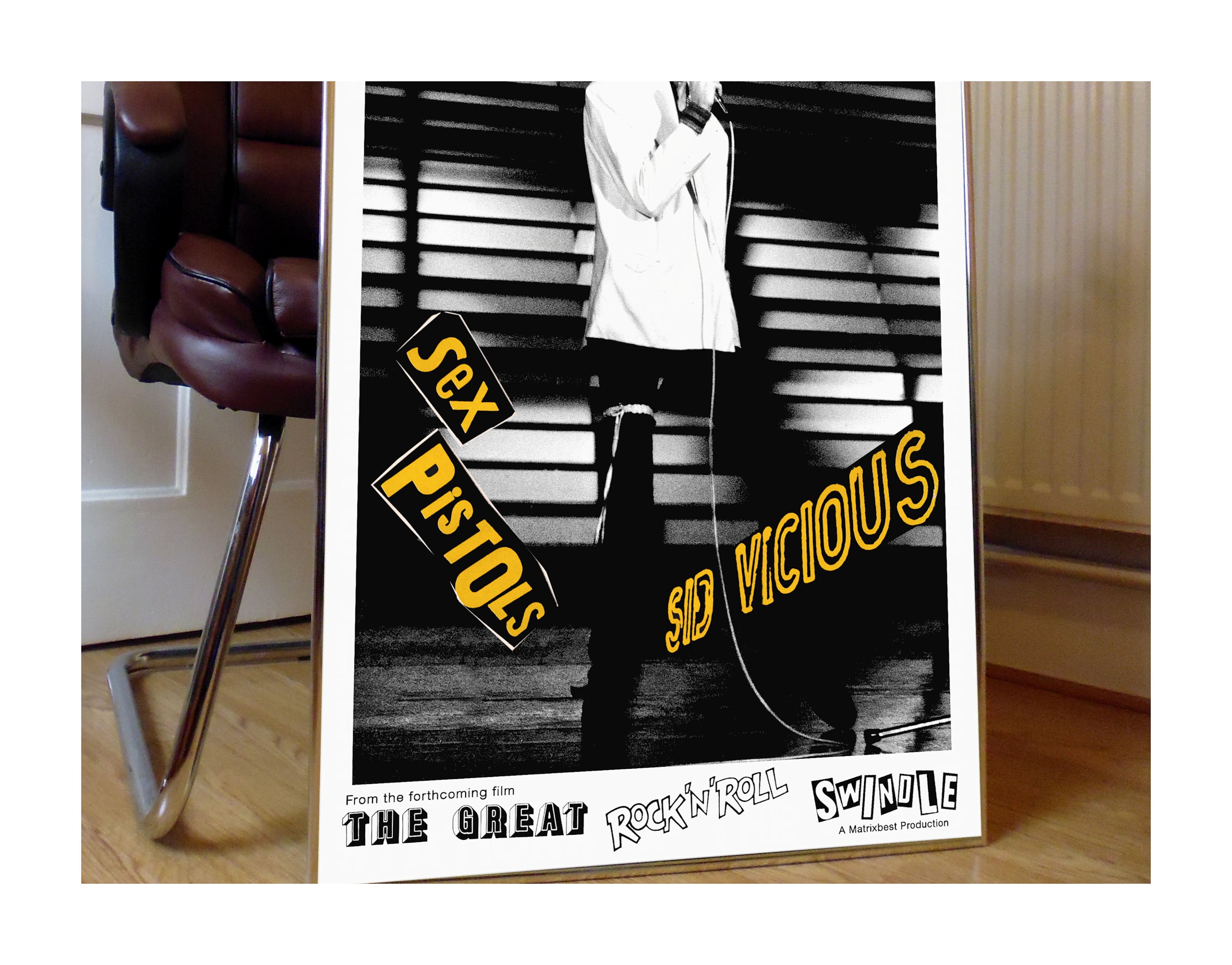 Sid Vicious My Way Promotional Poster Garage Goth Punk Rock Heavy Easy Surf Garage