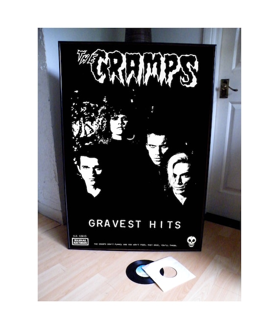 THE CRAMPS Gravest Hits Promotional Poster,garage,goth,punk,stay