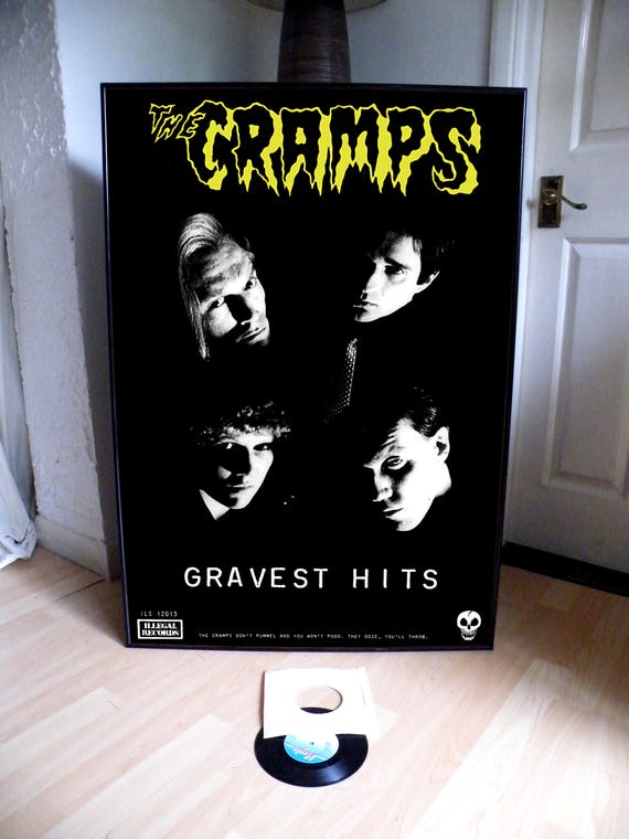 THE CRAMPS Gravest Hits Promotional Poster,garage,goth,punk,stay
