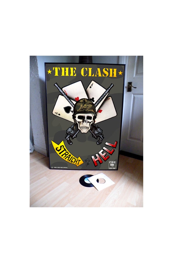 THE CLASH Straight to Hell Promotional Poster,garage,goth,punk