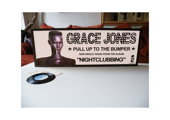 GRACE JONES Pull up to the Bumper Promotional Poster pop rock jazz
