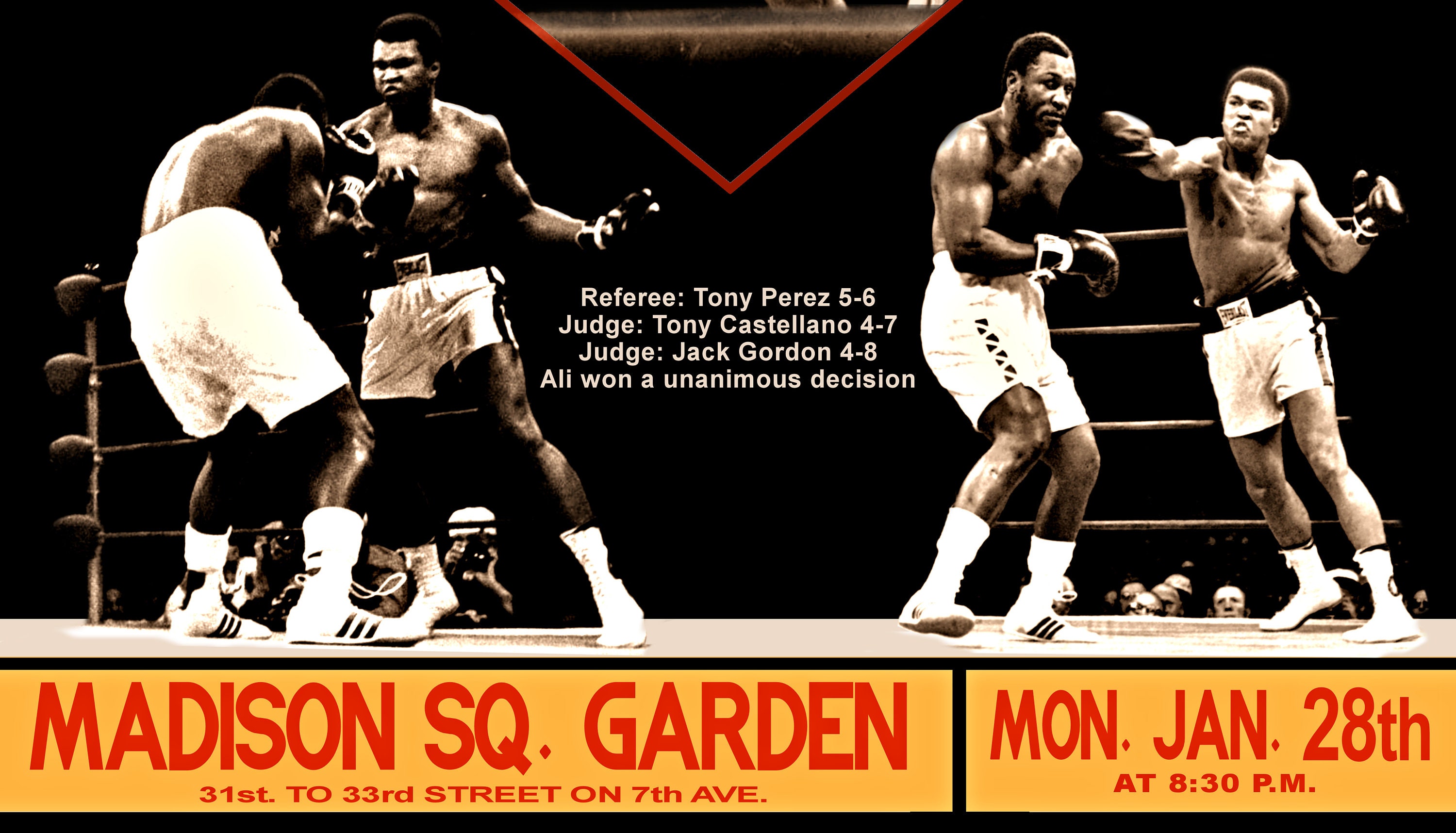 モハメド・アリ、ジョー・フレージャー直筆サインポートレート