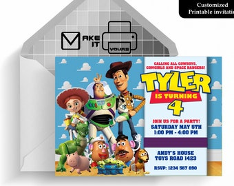 Toy Story Invitation, Toy Story Birthday, Toy Story Invite, Toy Story Party, Toy Story Printable, Toy Story Digital, Toy Story Card,ToyStory