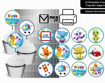 Word Party #1 Birthday T-Shirt Iron-On Transfer – Cartoon Character DIY