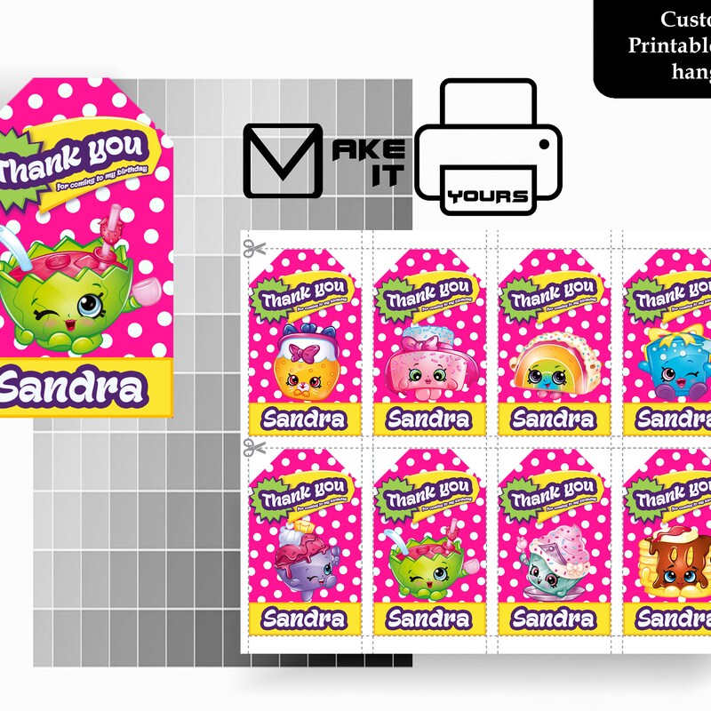 Shopkins Labels - Etsy