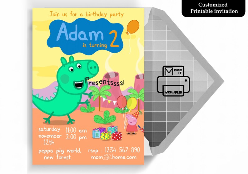 Autres Maison Cochon 5 Cartes Invitation Anniversaire Peppa Pig 03 Autres Maison Cochon 5 Cartes Invitation Anniversaire Peppa Pig 03
