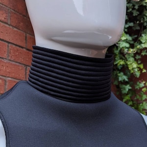 Fabric Neckseal Gaiter Soft Zipper Closure Cosplay Stormtrooper Mando ***More colours available***
