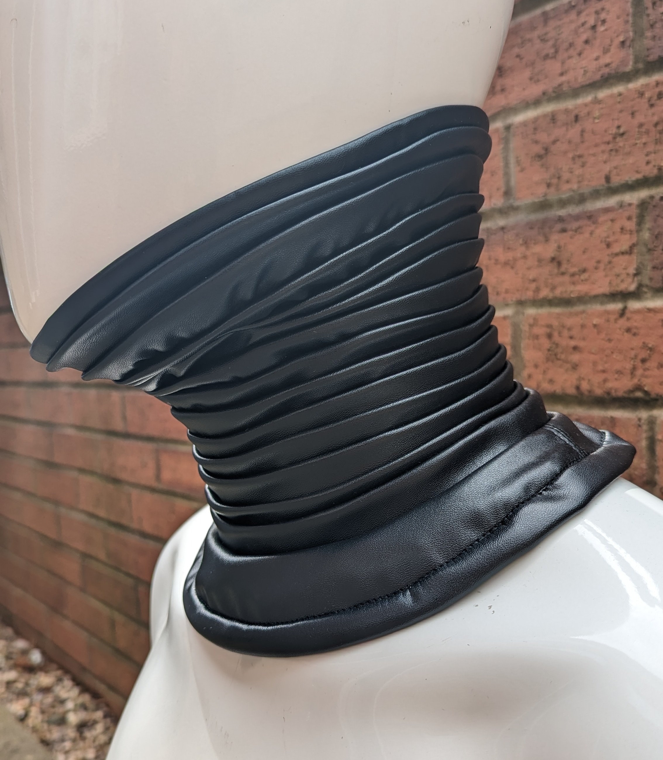 Kylo Ren Inspires Neckseal: Faux Leather Gaiter Handmade Custom