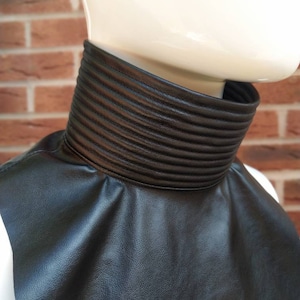 FO Stormtrooper Neckseal Gaiter First Order screen accurate VELCRO fastening soft faux leather
