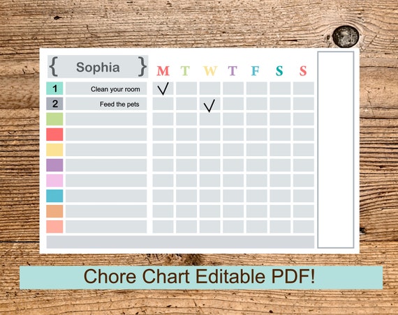 Chore Chart And Reward System
