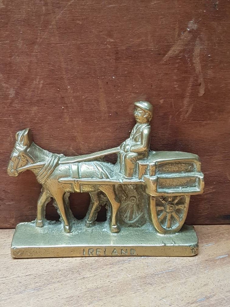 Brass Horse and Cart Ornament Made in Ireland Etsy