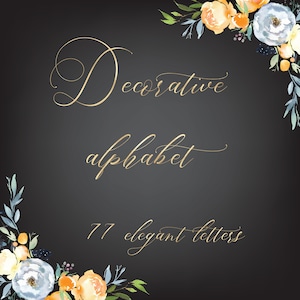 Alfabeto de brillo PNG, alfabeto de lámina de oro, imágenes prediseñadas de letras de oro, alfabeto decorativo, caligrafía